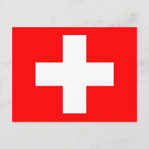 Carte Postale drapeau suisse