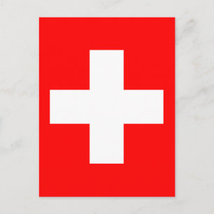 Carte Postale Drapeau suisse