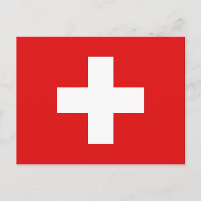 Carte postale Drapeau Suisse (Devant)