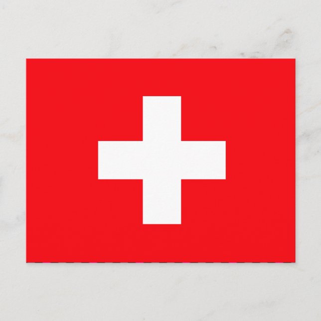 Carte Postale Drapeau Suisse (Devant)