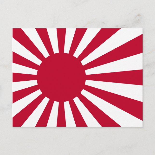 Carte postale Drapeau Sun Levant japonais (Devant)