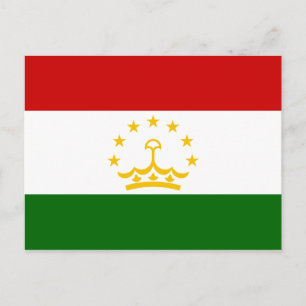 Carte postale Drapeau Tadjikistan