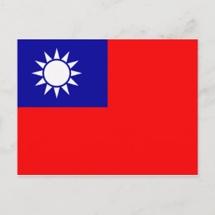 Carte Postale Drapeau Taïwan