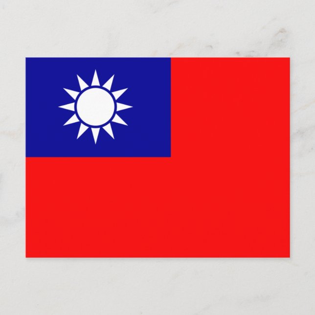 Carte postale Drapeau Taïwan (Devant)