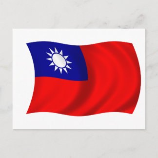Carte Postale Drapeau taïwanais