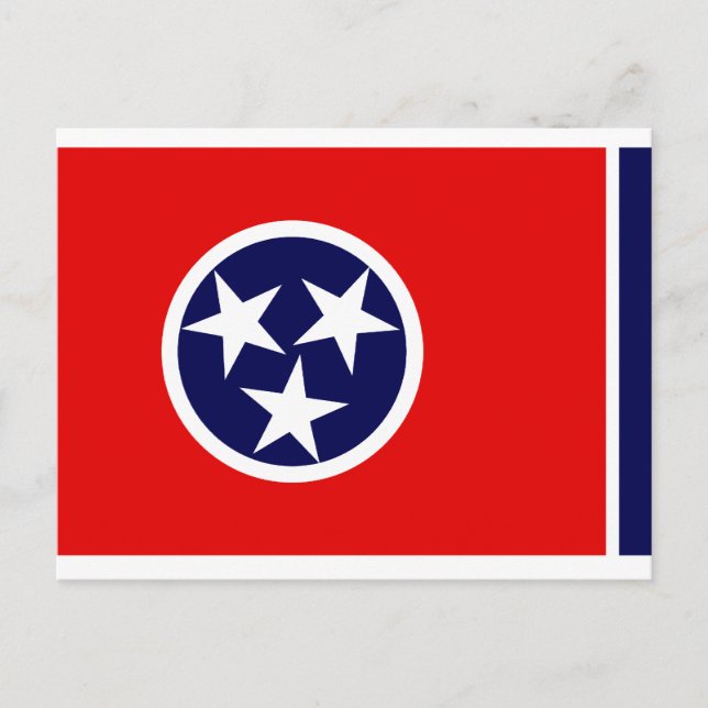 CARTE POSTALE DRAPEAU TENNESSEE (Devant)