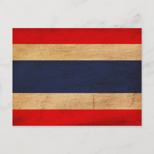 Carte Postale Drapeau Thaïlande
