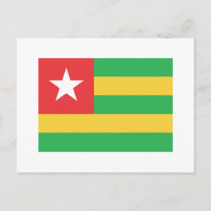 Carte Postale Drapeau Togo