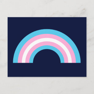Carte Postale Drapeau Transgenre Rainbow Pride
