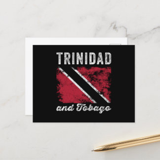 Carte Postale Drapeau trinidadien en détresse