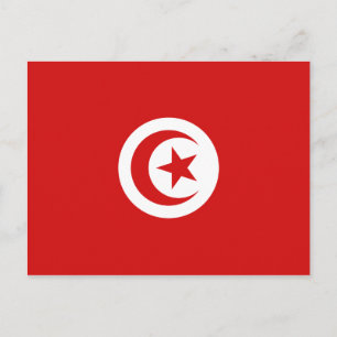 Carte postale Drapeau Tunisie