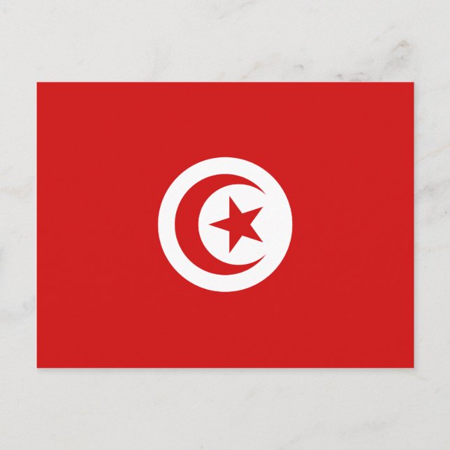 Carte postale Drapeau Tunisie (Devant)