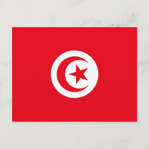 Carte postale Drapeau Tunisie
