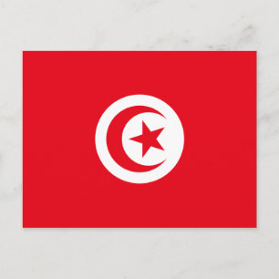 Carte Postale drapeau tunisien