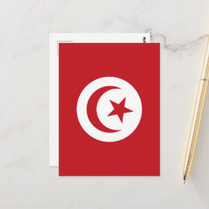 Carte Postale Drapeau tunisien
