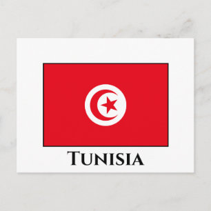Carte Postale Drapeau tunisien