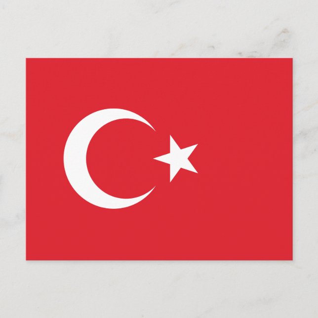 Carte Postale Drapeau turc (Devant)