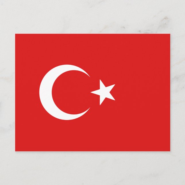 Carte postale Drapeau Turquie (Devant)