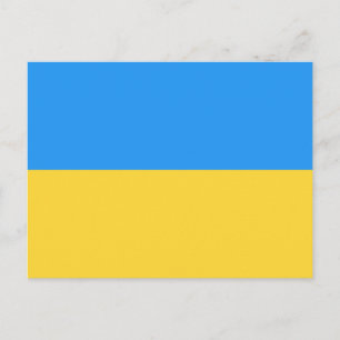 Carte Postale Drapeau ukrainien