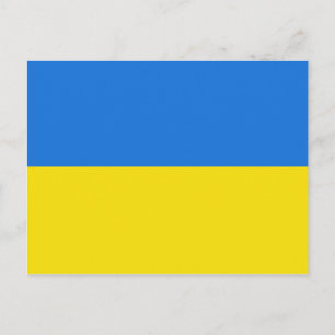 Carte postale drapeau ukrainien