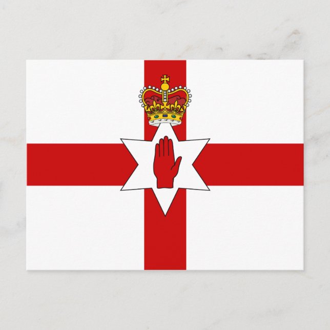 Carte Postale Drapeau Ulster Banner Irlande du Nord (Devant)