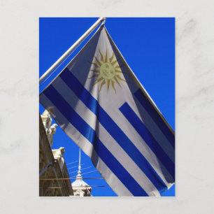 Carte Postale drapeau uruguayen