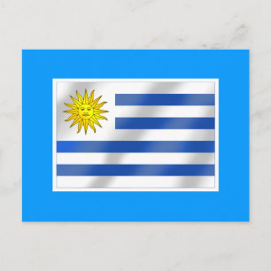 Carte Postale Drapeau uruguayen de cadeaux uruguayens et tee - s