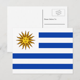 Carte Postale Drapeau uruguayen, Drapeau uruguayen