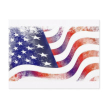 Carte postale Drapeau vintage