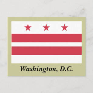 Carte Postale Drapeau Washington D.C.
