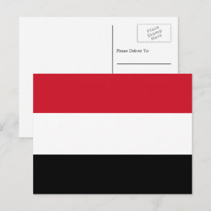 Carte Postale Drapeau yéménite, Drapeau du Yémen