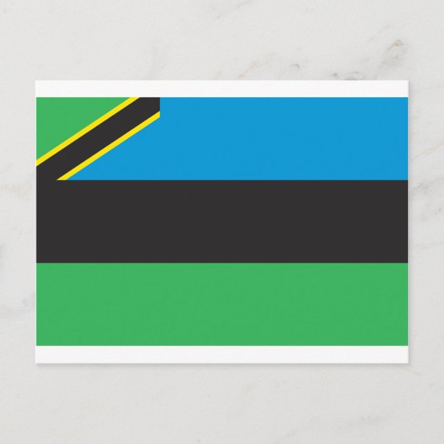 Carte Postale Drapeau Zanzibar (Devant)