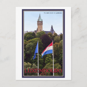 Carte Postale Drapeaux Luxembourg