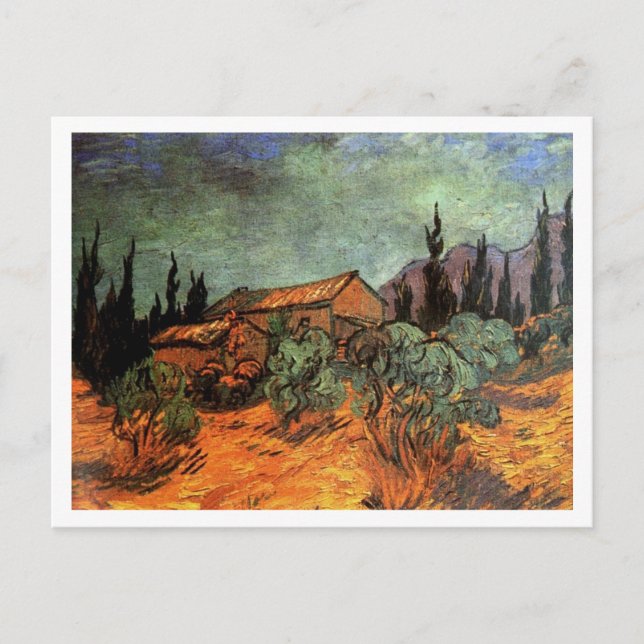 Carte Postale Draps en bois (F623) Van Gogh Art (Devant)