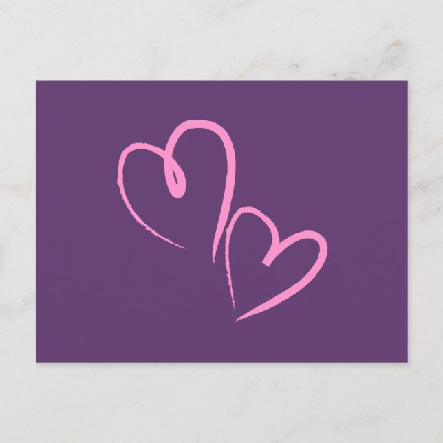 Carte Postale Drawn Hearts (Devant)