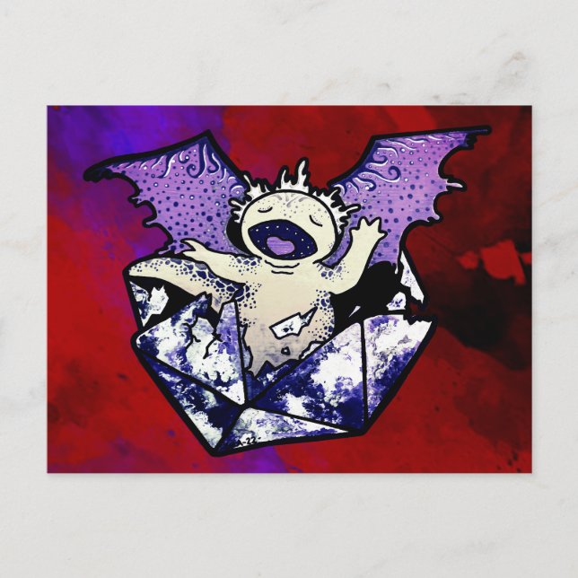 Carte postale Draxolotyl Hatching (Devant)