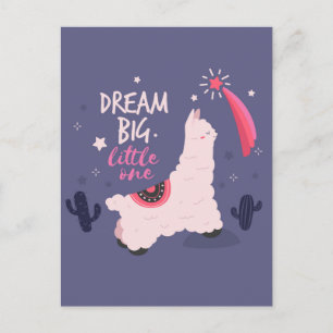Carte Postale Dream Big Llama