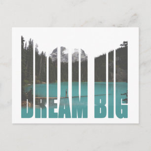 Carte Postale Dream Big Typography