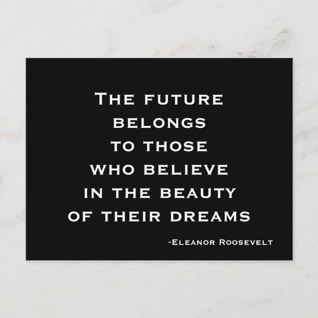 Carte Postale Dream, Croyez, Motivational Postcard (Devant)