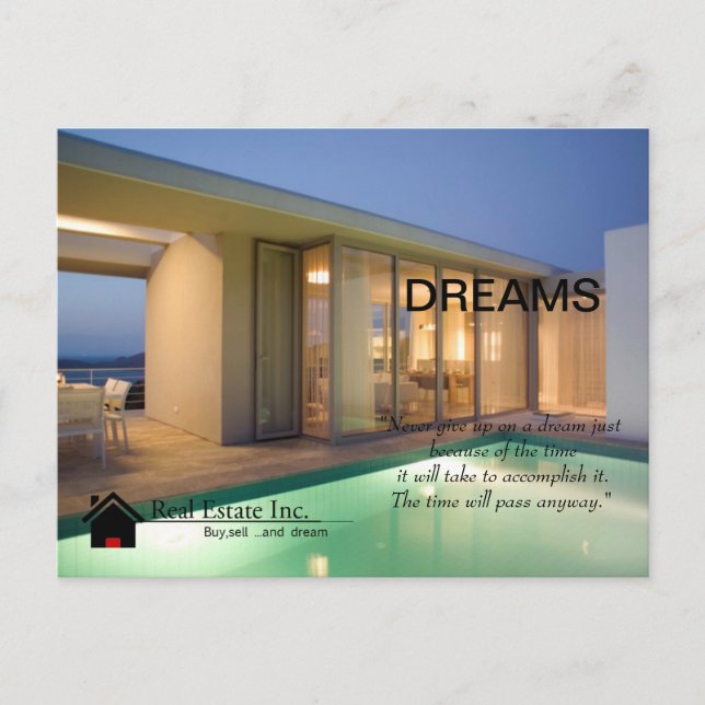 Carte postale Dream Home Immobilier (Devant)