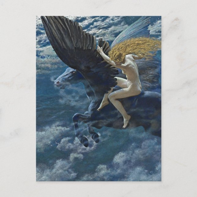 Carte Postale "Dream Idyll - A Valkyrie" par Edward Robert Hughe (Devant)