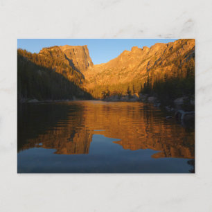 Carte Postale Dream Lake dans la lumière du lever du soleil I