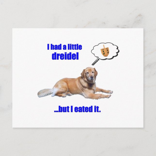 Carte Postale DreidelDog (Devant)