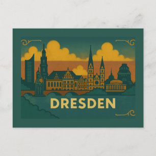 Carte Postale Dresde Allemagne Art de Ville