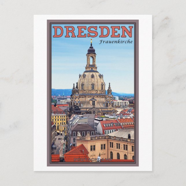 Carte Postale Dresde - Frauenkirche (Devant)