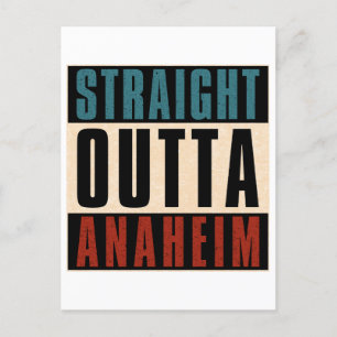 Carte Postale Droit devant Anaheim Californie CA