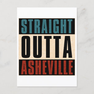 Carte Postale Droit devant Asheville Caroline du Nord NC