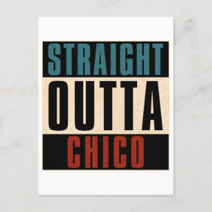 Carte Postale Droit devant Chico California CA