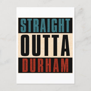Carte Postale Droite Outta Durham Caroline du Nord NC