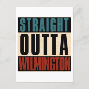 Carte Postale Droite Outta Wilmington Caroline du Nord NC
